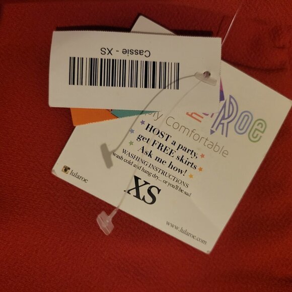 LulaRoe Cassie Pencil Skirt - Burnt Orange NWT - Picture 4 of 4